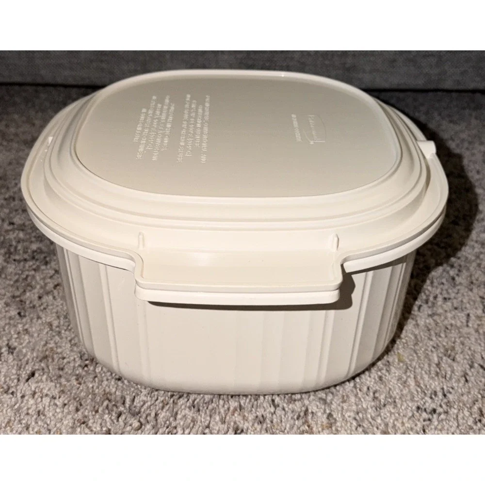 Vintage Rubbermaid Microwave Cookware 3 Quart Dish & Lid
